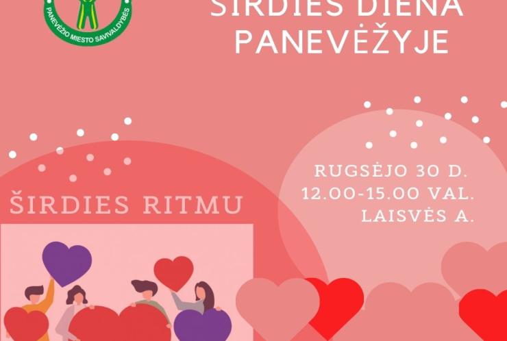 Kviečiame dalyvauti prevencinėje akcijoje „Širdies ritmu“ rugsėjo 30 d. nuo 12.00 val. Laisvės a.