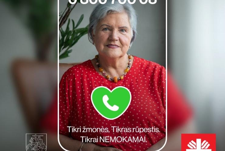 „Caritas klauso", kad nei vienas senjoras neliktų vienas!