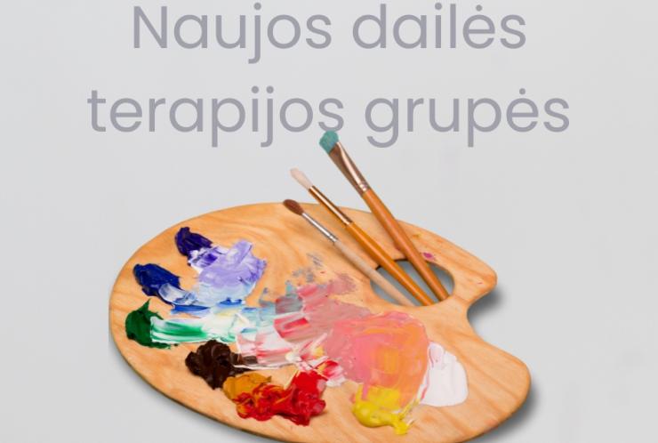 Naujos dailės terapijos grupės (registracija)