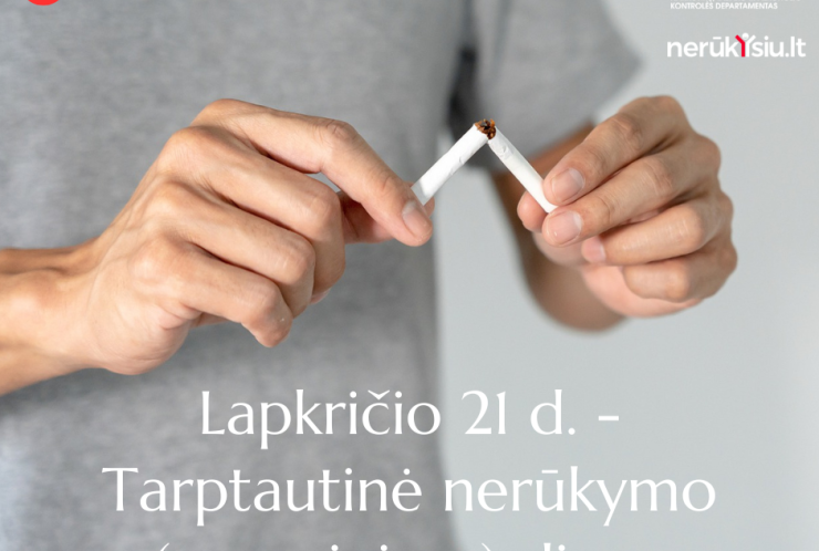 Tarptautinės nerūkymo dienos proga NTAKD rekomenduoja savivaldybėms steigti daugiau nerūkymo zonų