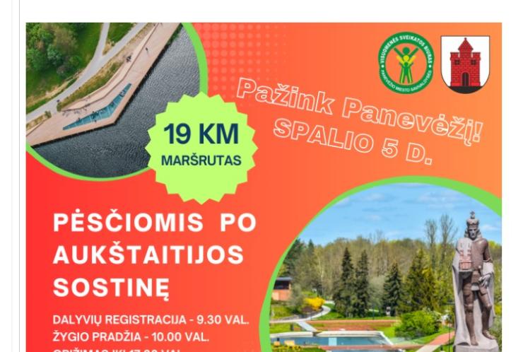 PĖSČIOMIS PO AUKŠTAITIJOS SOSTINĘ! Pažink Panevėžį 2024 m. spalio 5 d.!